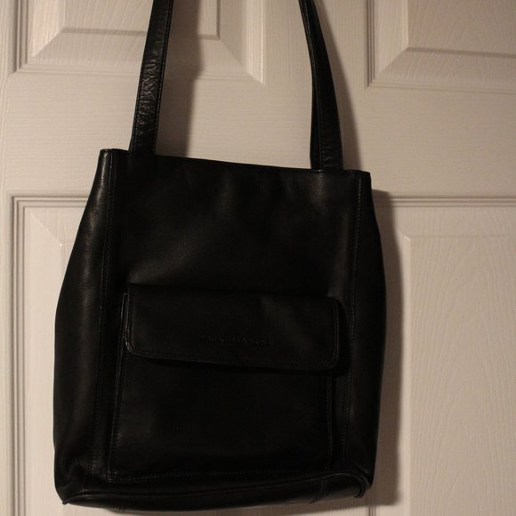 Derek Alexander leather 2 strap shoulder bag - Picture 1 of 8